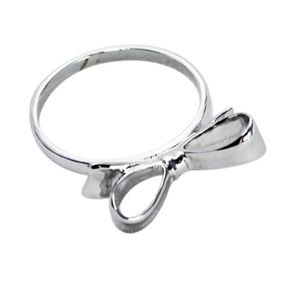 KATE SPADE Love Notes Silver Bow Ring